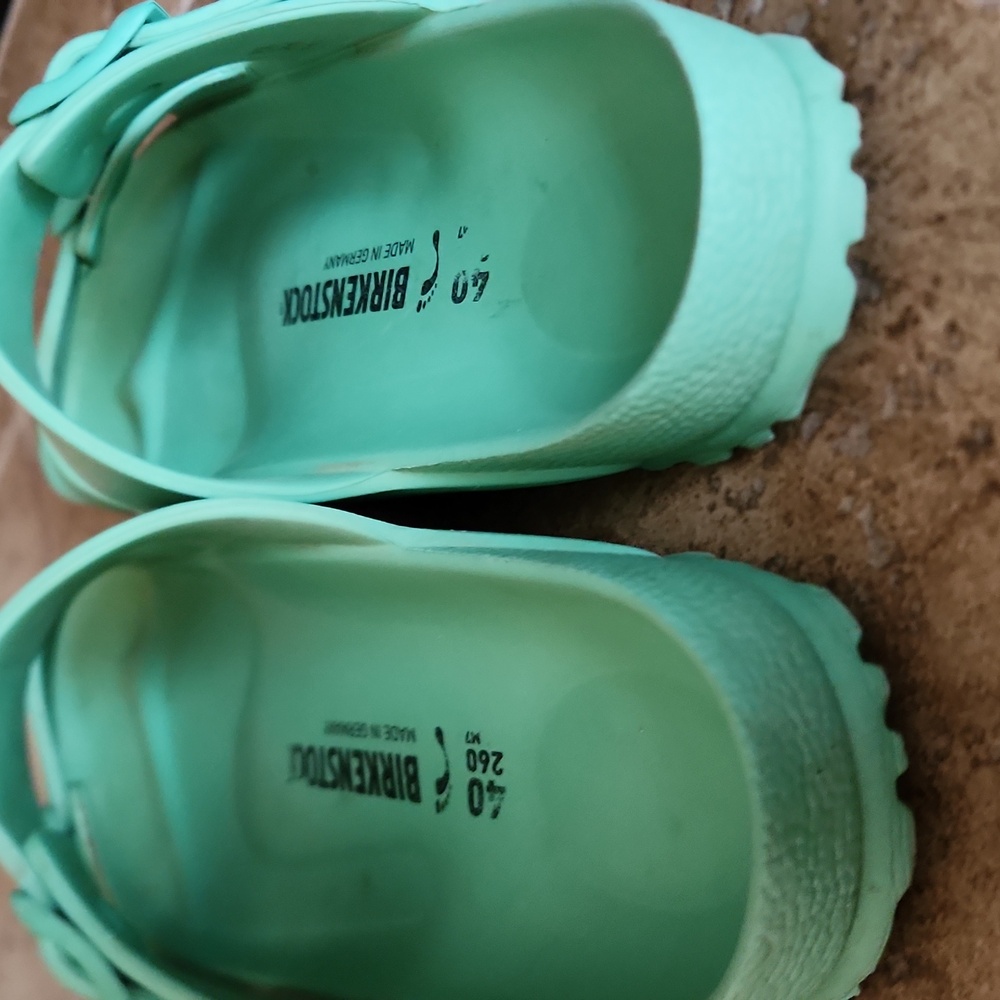 Birkenstock Womans Mint Green Sandals Size EUR 40 - Picture 3 of 14